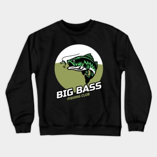 Big Bass Fishing Crewneck Sweatshirt